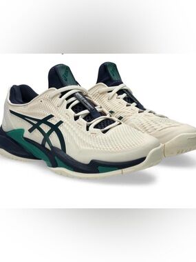ASICS Men’s Court FlyteFoam 3 Cream/Jasper Green  12